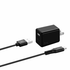 Blu Element Wall Charger 2.4A with USB-C Cable Black