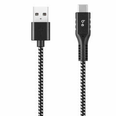 Blu Element Braided Charge/Sync USB-C to USB-A Cable 4ftZebra