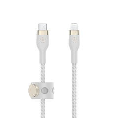 Belkin BoostCharge Pro Flex USB-C Cable with Lightning Connector 6ft White