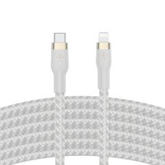 Belkin BoostCharge Pro Flex USB-C Cable with Lightning Connector 6ft White
