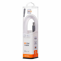 Ventev ChargeSync Flat Lightning Cable 6ft White