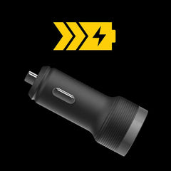 OtterBox Premium Pro Power Delivery Car Charger with USB-C to Lightning Cable 6ft Nightshade (Black)