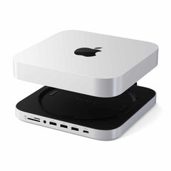 Satechi Stand & Hub For Mac Mini/Studio With NVMe SSD Enclosure Silver