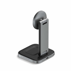 Satechi 2-In-1 Foldable Qi2 Wireless Charging Stand Space Grey