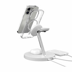 SwitchEasy MagEasy PowerStation 4-in-1 Magnetic Wireless Charging Stand White