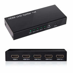 Club3D HDMI 4K60HZ 2.0 UHD Splitter 4 Ports Adapter Black