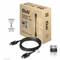 Club3D HDMI 2.1 Male to HDMI 2.1 Male Ultra High Speed 4K120HZ 8K60HZ 3m/9.84ft Adapter CERTIFIED Black