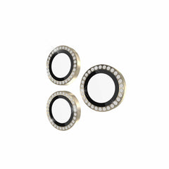 Kate Spade Aluminum Ring Lens Protector Set In Stone Gold for iPhone 15 Pro Max/15 Pro