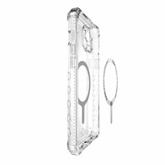 ITSKINS Supreme_R Clear MagSafe Case Transparent White Print for iPhone 15