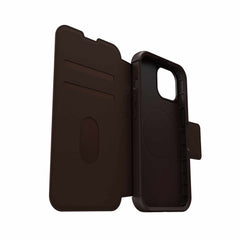 OtterBox Strada Folio MagSafe Case Espresso for iPhone 15