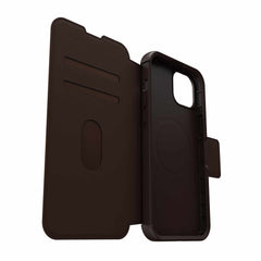 OtterBox Strada Folio MagSafe Case Espresso for iPhone 15 Plus