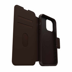 OtterBox Strada Folio MagSafe Case Espresso for iPhone 15 Pro Max