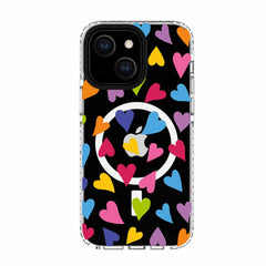 Blu Element Chromatic Print MagSafe Case Brights Hearts for iPhone 15/14/13