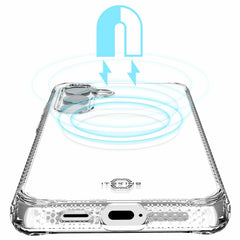 ITSKINS Hybrid_R Clear Case Compatible w/MagSafe for Samsung Galaxy S24+