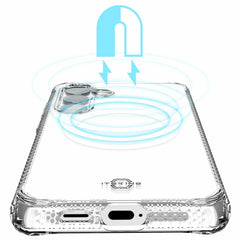 ITSKINS Hybrid_R Clear Case w/Magnets Transparent for Samsung Galaxy S24