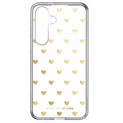 Ideal of Sweden Clear Case Gold Hearts for Samsung Galaxy S24