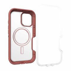 OtterBox Defender XT Clear Pro Case Brick Red Clear for iPhone 16