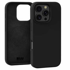 Blu Element Silicone w/MagSafe Case Black for iPhone 16 Pro