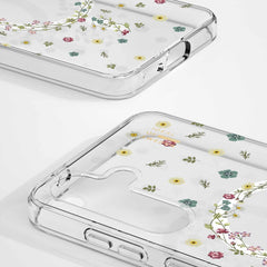 Ideal of Sweden Clear Case Mid Compatible w/MagSafe Petite Floral for Samsung Galaxy S25