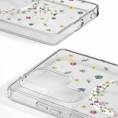 Ideal of Sweden Clear Case Mid Compatible w/MagSafe Petite Floral for Samsung Galaxy S25 Ultra