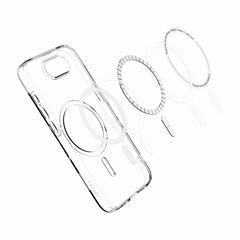 Spigen Crystal Flex Magfit Case Clear White for iPhone 16e