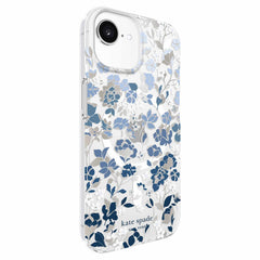 Kate Spade Protective Case w/MagSafe Flowerbed Blue for iPhone 16e/15/14/13