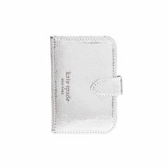 Kate Spade Morgan Magnetic Wallet Metallic Silver