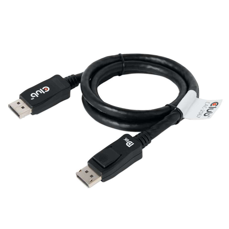 Club3D DisplayPort 1.4 HBR3 Cable Male/Male 1m/3.28ft Black