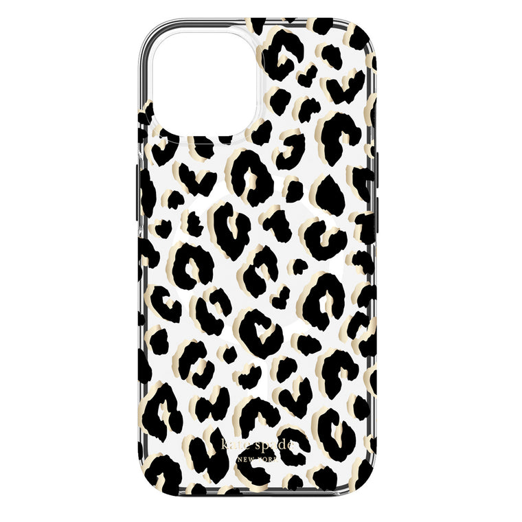 Kate Spade Protective MagSafe Case City Leopard Black for iPhone 15/14/13
