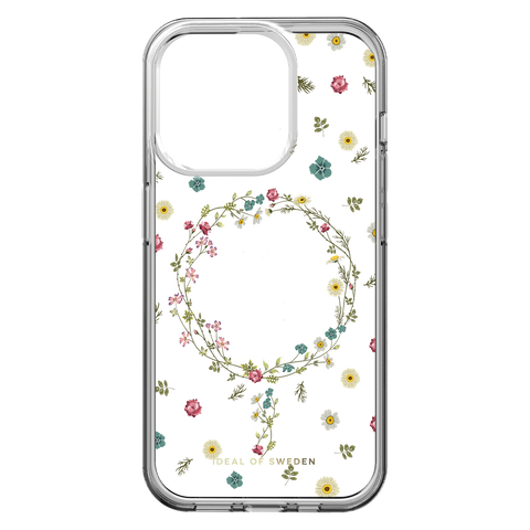 Ideal of Sweden Clear Mid MagSafe Case Petite Floral for iPhone 15 Pro