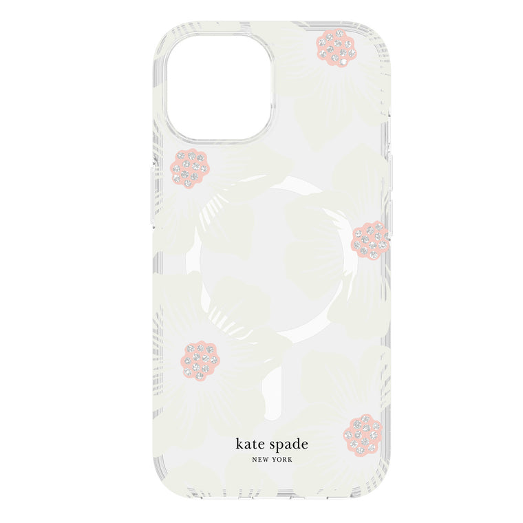 Kate Spade Protective MagSafe Case Hollyhock Floral for iPhone 15/14/13