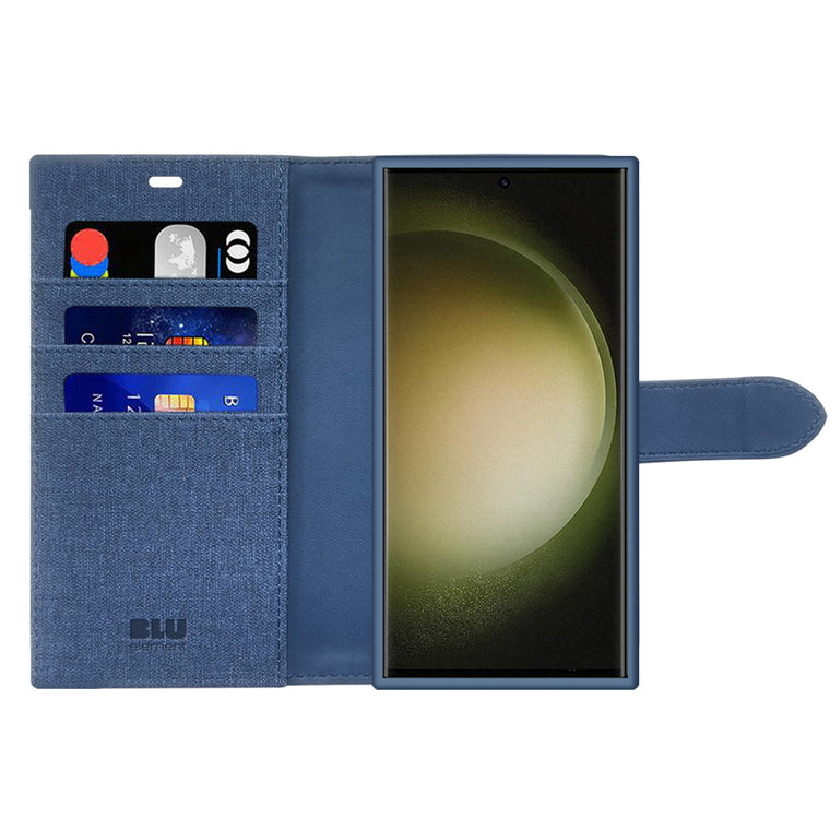 Blu Element Folio 2 in 1 Case Navy for Samsung Galaxy S24 Ultra