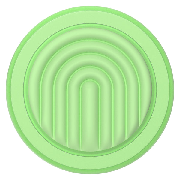 PopSockets PopGrip for MagSafe Round with Adapter Ring PopOut Curves Matcha Dew