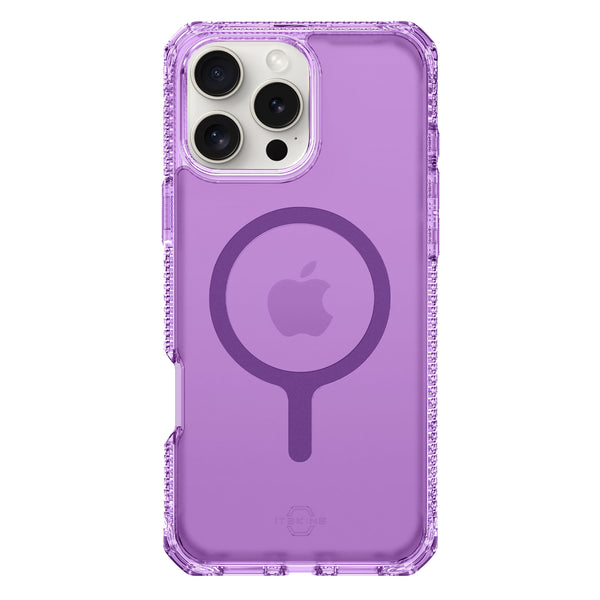 ITSKINS Hybrid_R Vapor MagSafe Case Light Purple for iPhone 16 Pro