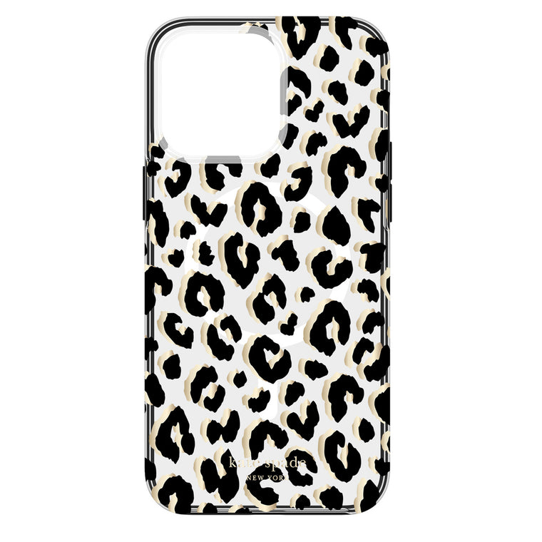 Kate Spade Protective MagSafe Case City Leopard Black for iPhone 15 Pro Max