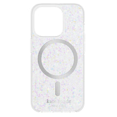 Kate Spade Protective MagSafe Case Chunky Silver Glitter for iPhone 15 Pro Max