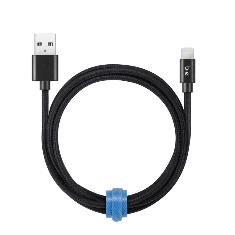 Blu Element Braided Charge/Sync Lightning to USB-A Cable 6ft Black