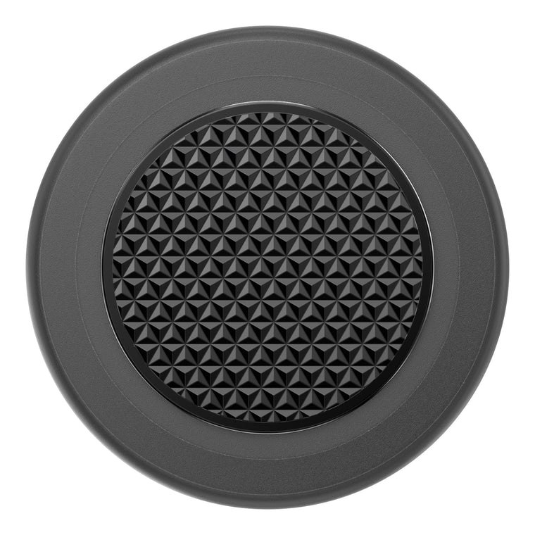 PopSockets PopGrip for MagSafe Round with Adapter Ring Triangle Knurled Black