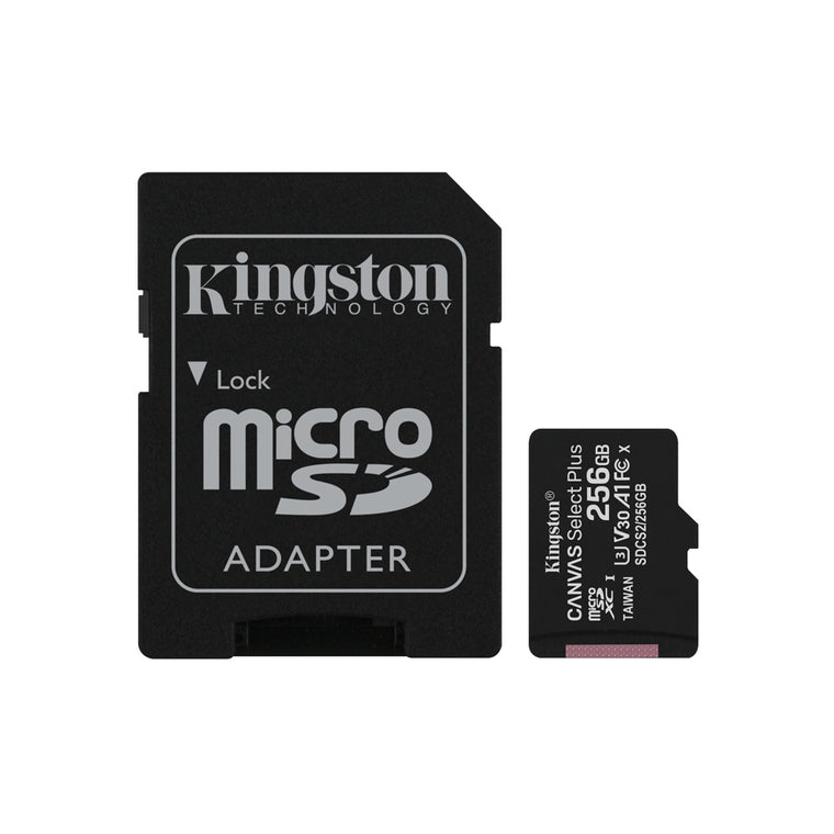 Kingston 256GB microSDXC Canvas Select Plus Class 10 Flash Memory Card SDCS2