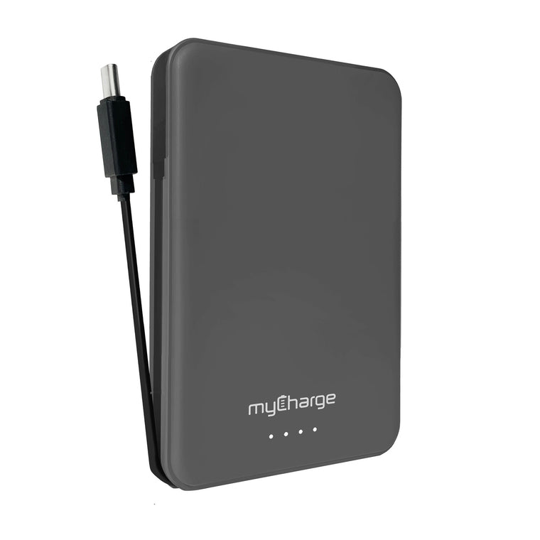 myCharge Power & Cable 5K mAH Grey