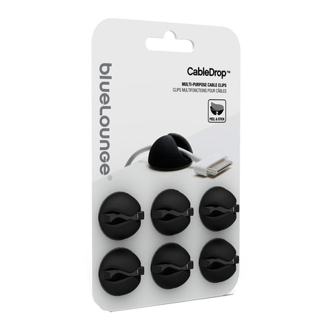 Bluelounge Cabledrop CableClip Black